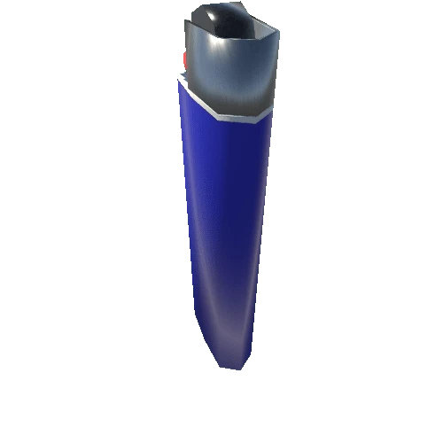Low Poly Blue Lighter